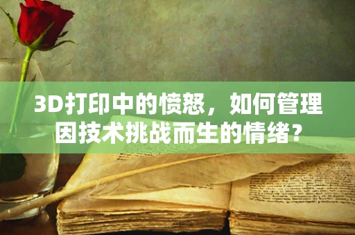 3D打印中的愤怒，如何管理因技术挑战而生的情绪？
