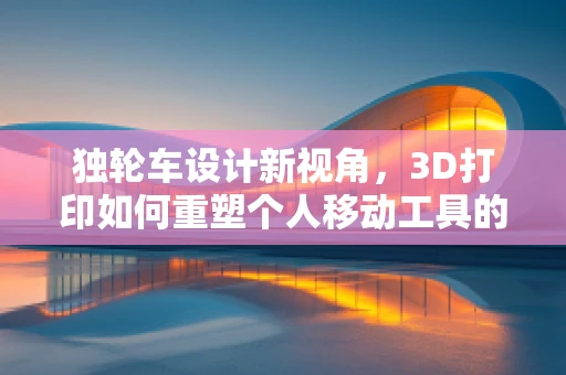 独轮车设计新视角，3D打印如何重塑个人移动工具的未来？