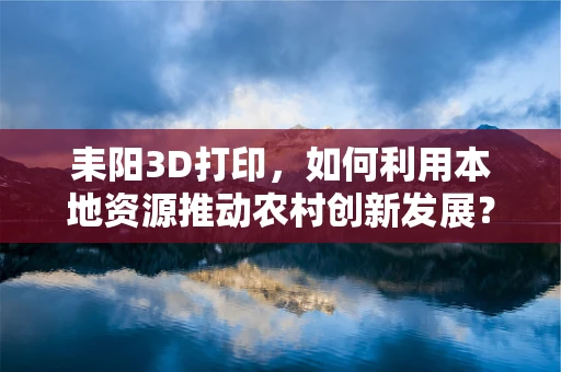 耒阳3D打印，如何利用本地资源推动农村创新发展？