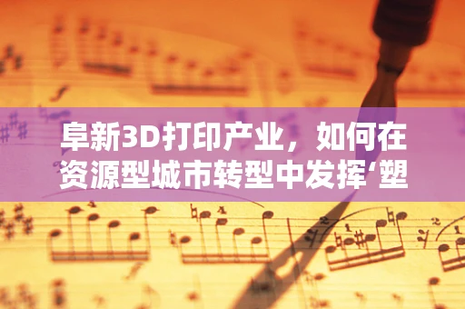 阜新3D打印产业，如何在资源型城市转型中发挥‘塑造未来’的力量？