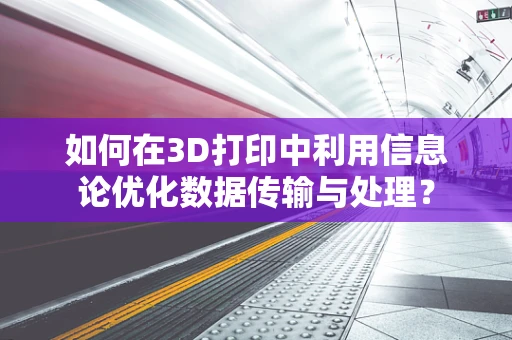 如何在3D打印中利用信息论优化数据传输与处理？